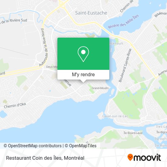 Restaurant Coin des Îles plan