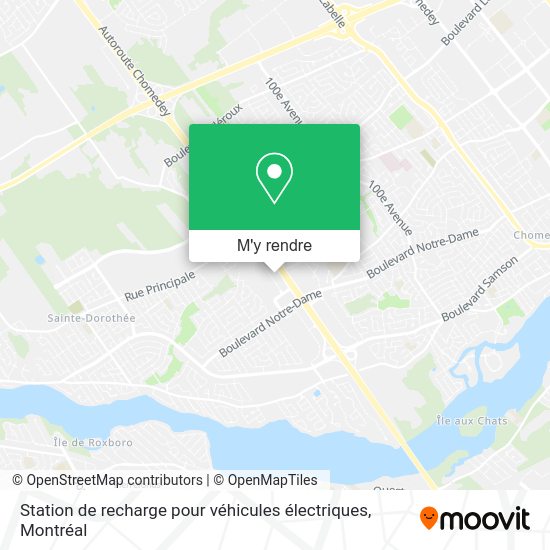 Station de recharge pour véhicules électriques plan
