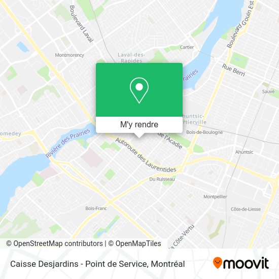 Caisse Desjardins - Point de Service plan