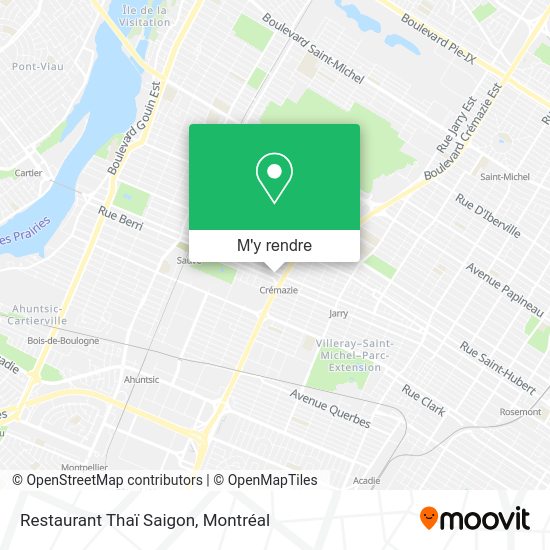 Restaurant Thaï Saigon plan