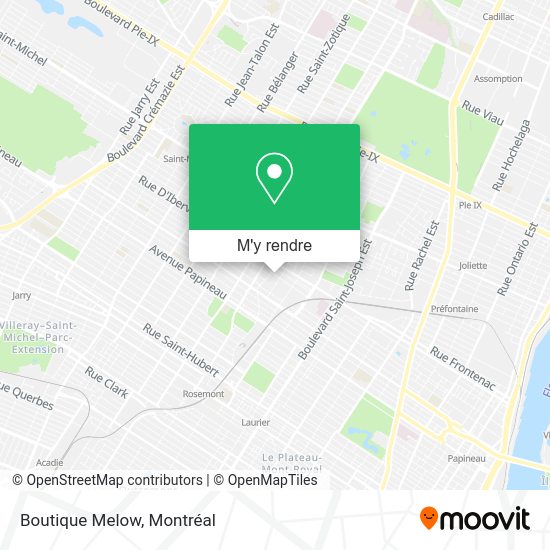Boutique Melow plan