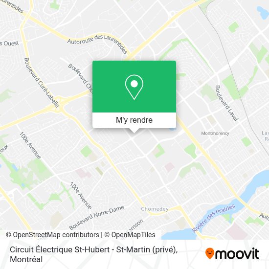 Circuit Électrique St-Hubert - St-Martin (privé) plan