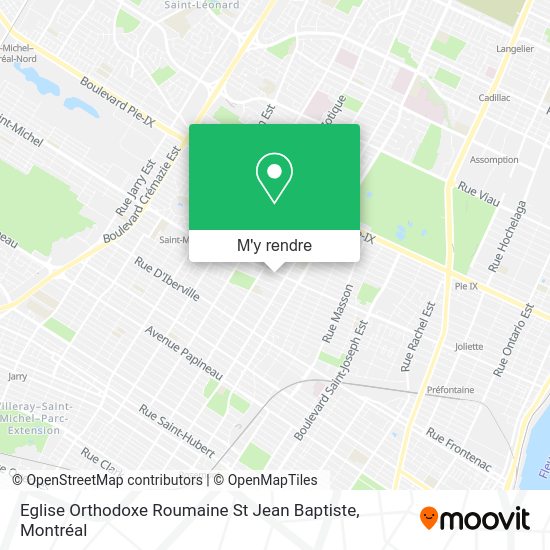 Eglise Orthodoxe Roumaine St Jean Baptiste plan