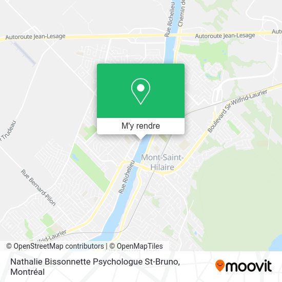 Nathalie Bissonnette Psychologue St-Bruno plan