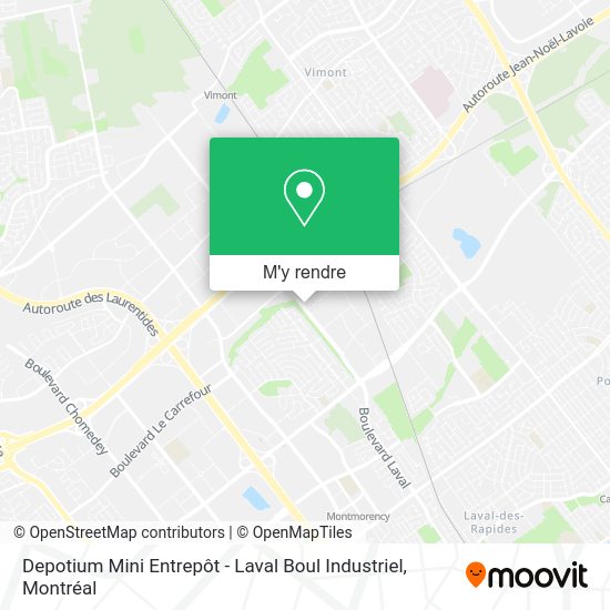 Depotium Mini Entrepôt - Laval Boul Industriel plan