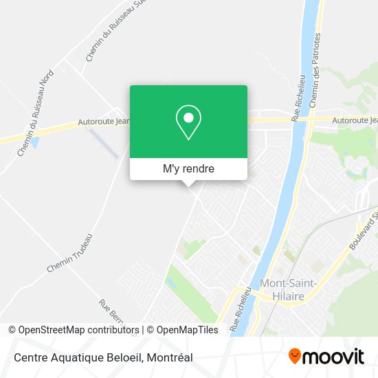 Centre Aquatique Beloeil plan