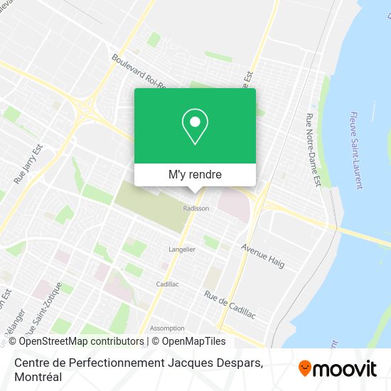 Centre de Perfectionnement Jacques Despars plan