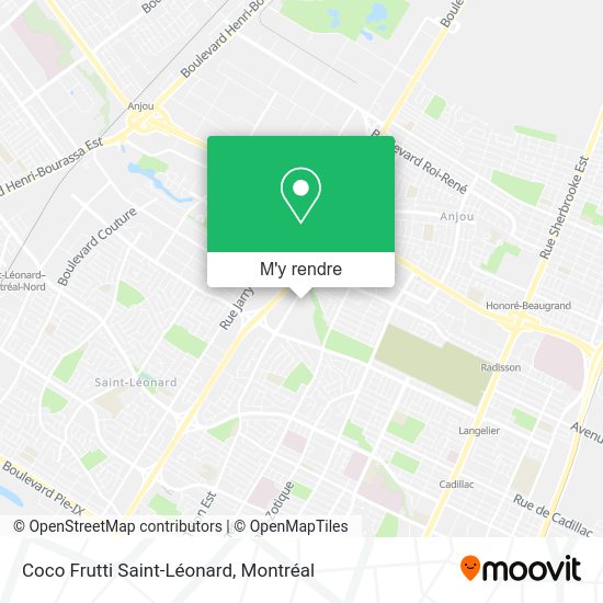 Coco Frutti Saint-Léonard plan