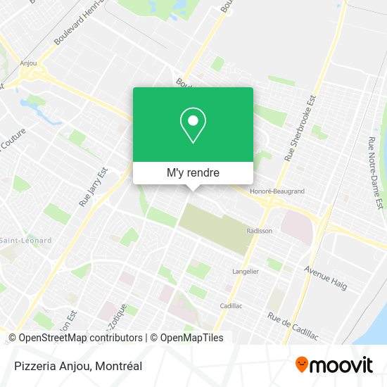 Pizzeria Anjou plan