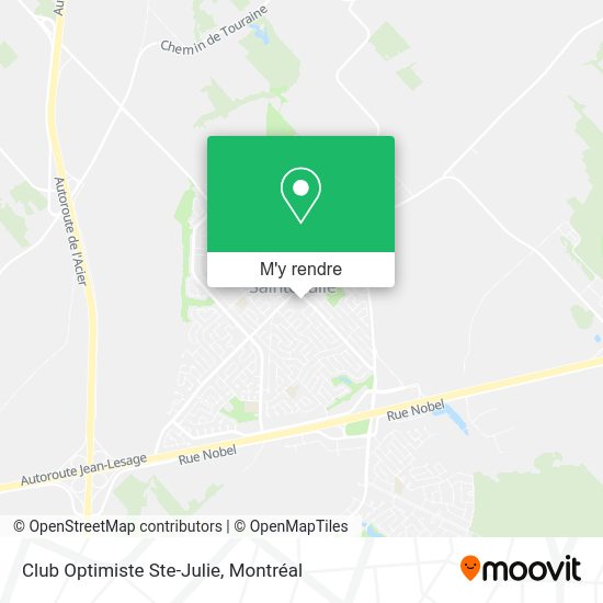 Club Optimiste Ste-Julie plan