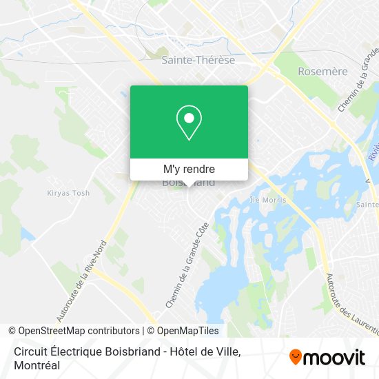 Circuit Électrique Boisbriand - Hôtel de Ville plan