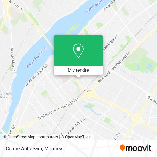 Centre Auto Sam plan