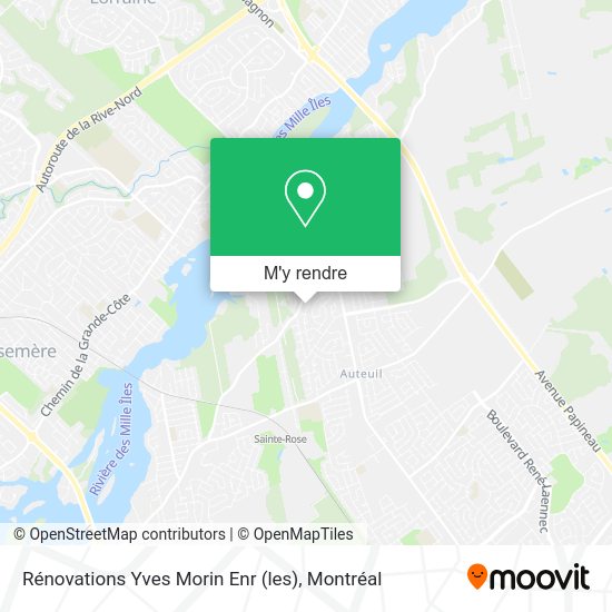 Rénovations Yves Morin Enr (les) plan