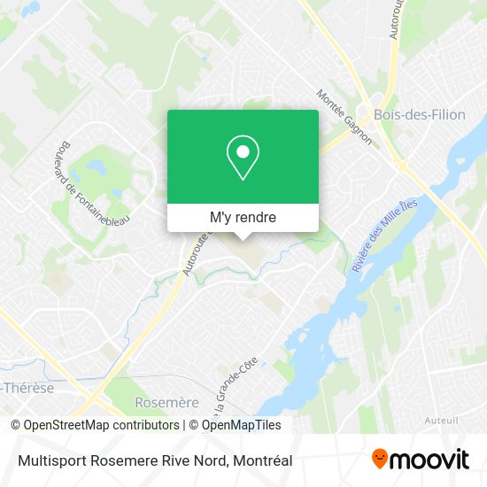 Multisport Rosemere Rive Nord plan
