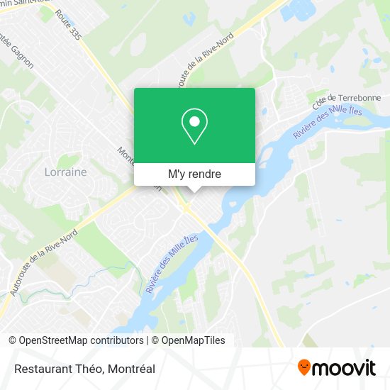 Restaurant Théo plan