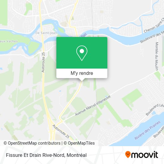 Fissure Et Drain Rive-Nord plan