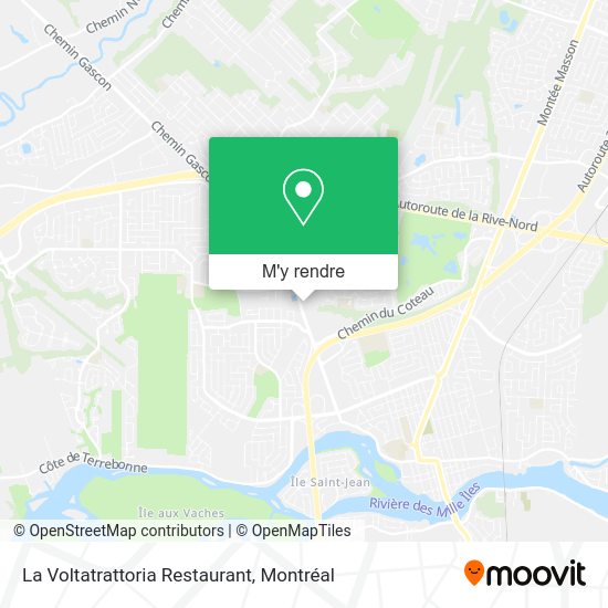 La Voltatrattoria Restaurant plan