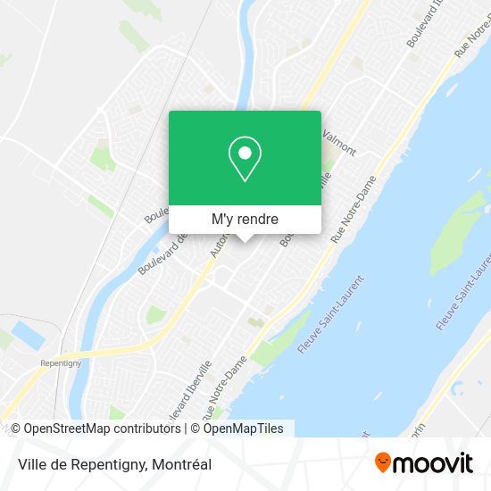 Ville de Repentigny plan