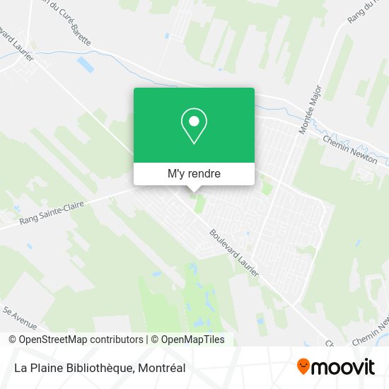La Plaine Bibliothèque plan