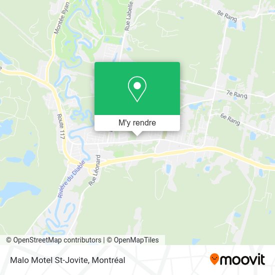 Malo Motel St-Jovite plan