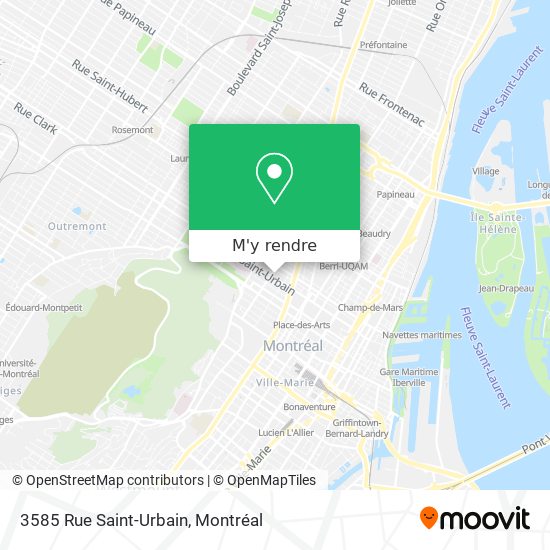3585 Rue Saint-Urbain plan