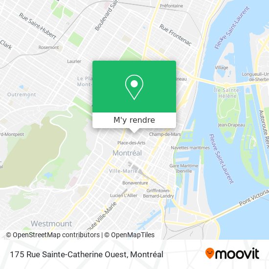 175 Rue Sainte-Catherine Ouest plan