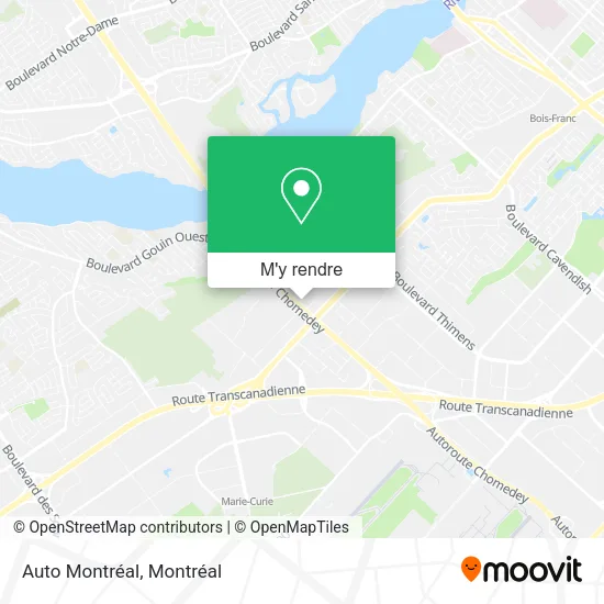 Auto Montréal plan