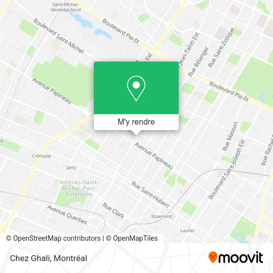 Chez Ghali plan