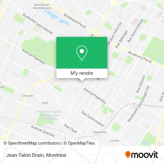 Jean-Talon Drain plan
