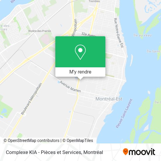 Complexe KIA - Pièces et Services plan