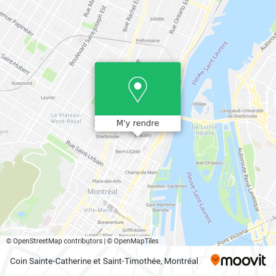 Coin Sainte-Catherine et Saint-Timothée plan
