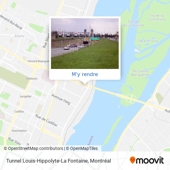Tunnel Louis-Hippolyte-La Fontaine plan