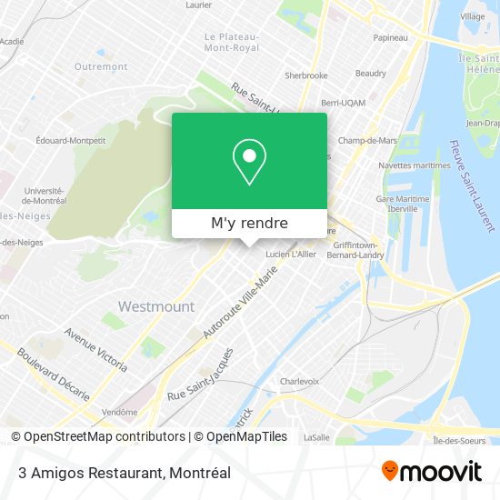 3 Amigos Restaurant plan