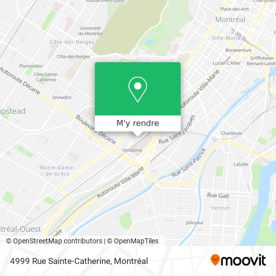 4999 Rue Sainte-Catherine plan