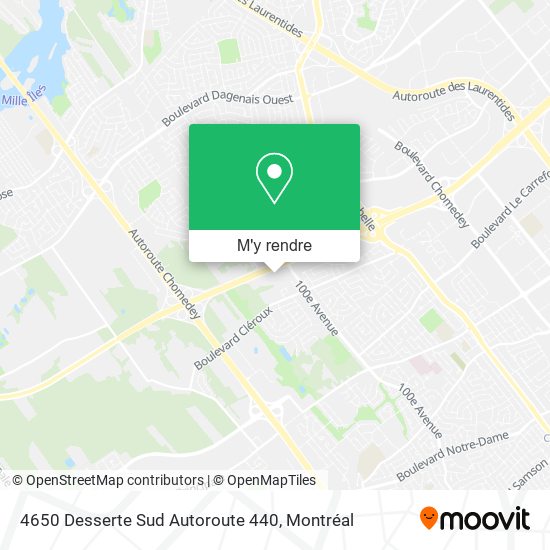 4650 Desserte Sud Autoroute 440 plan