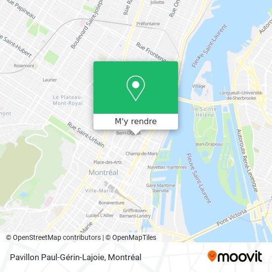 Pavillon Paul-Gérin-Lajoie plan