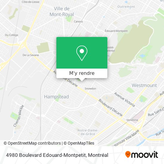 4980 Boulevard Edouard-Montpetit plan