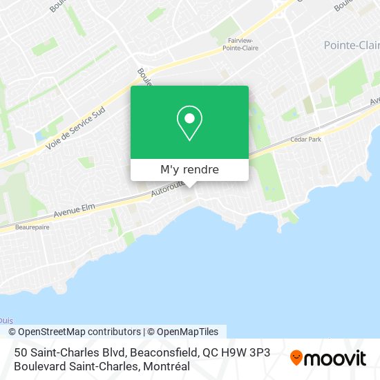 50 Saint-Charles Blvd, Beaconsfield, QC H9W 3P3 Boulevard Saint-Charles plan