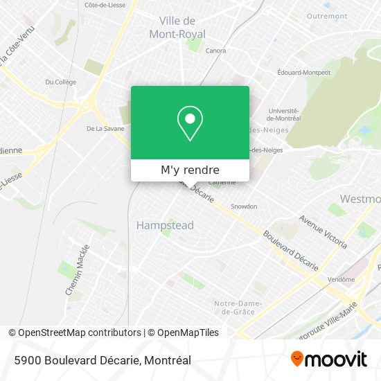 5900 Boulevard Décarie plan