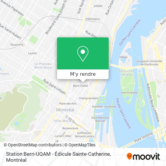 Station Berri-UQAM - Édicule Sainte-Catherine plan