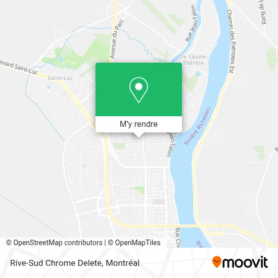 Rive-Sud Chrome Delete plan