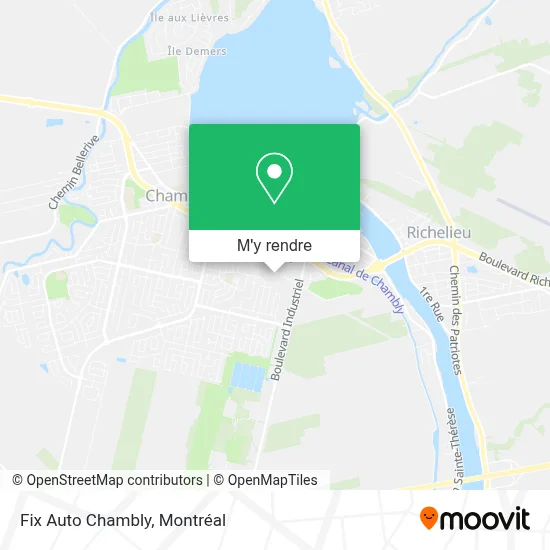 Fix Auto Chambly plan