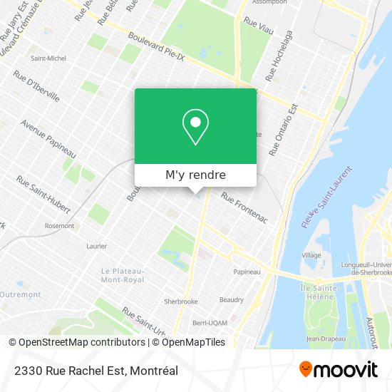 2330 Rue Rachel Est plan