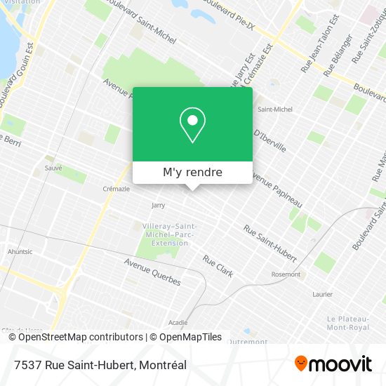 7537 Rue Saint-Hubert plan