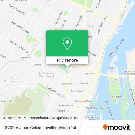3700 Avenue Calixa-Lavallée plan