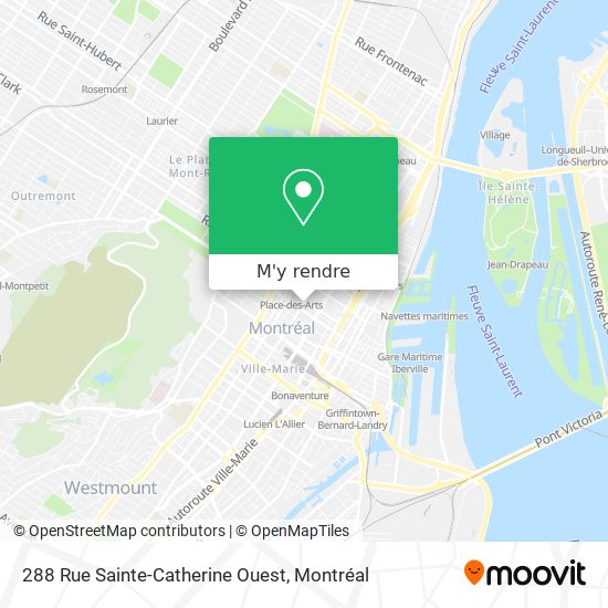 288 Rue Sainte-Catherine Ouest plan