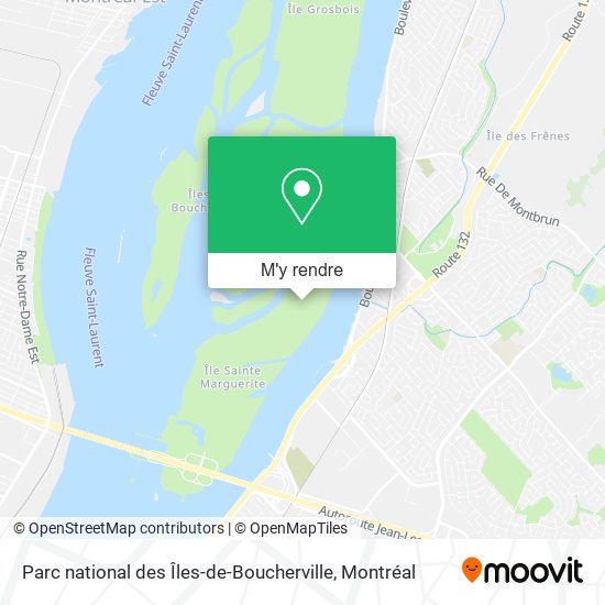 Parc national des Îles-de-Boucherville plan