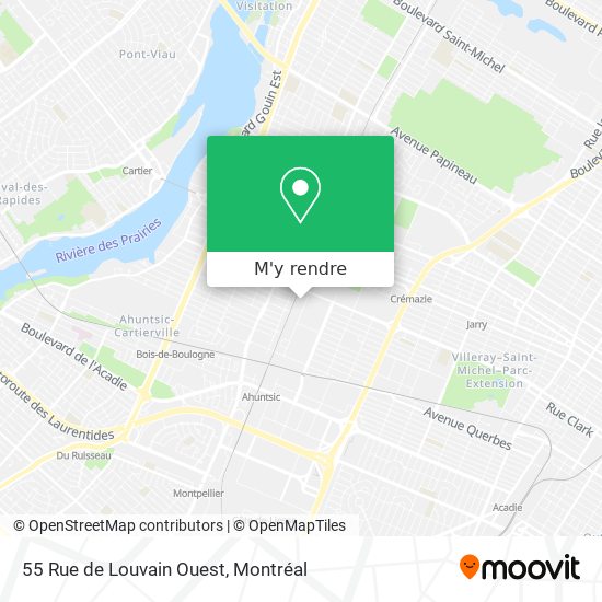 55 Rue de Louvain Ouest plan