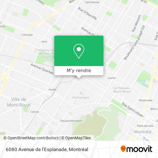 6080 Avenue de l'Esplanade plan