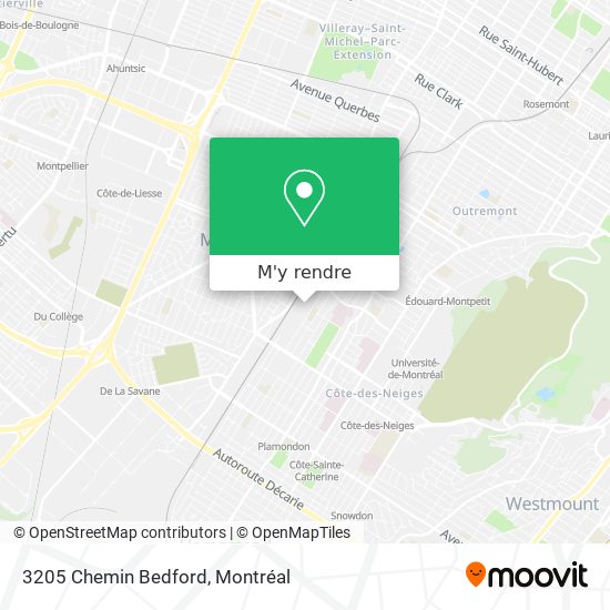 3205 Chemin Bedford plan
